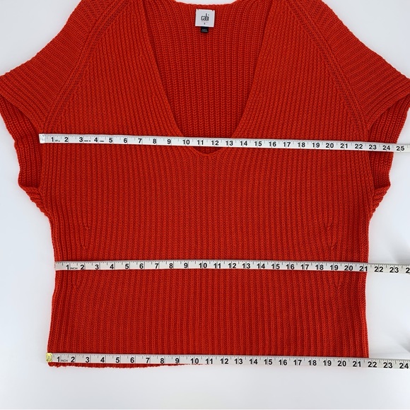 Cabi Geranium Red Ruby Pullover, #5837, Small - Picture 14 of 16
